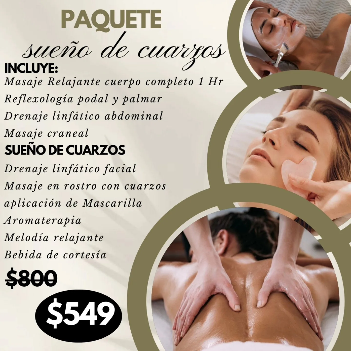 Paquete Sueño de Cuarzos de Saluté Spa